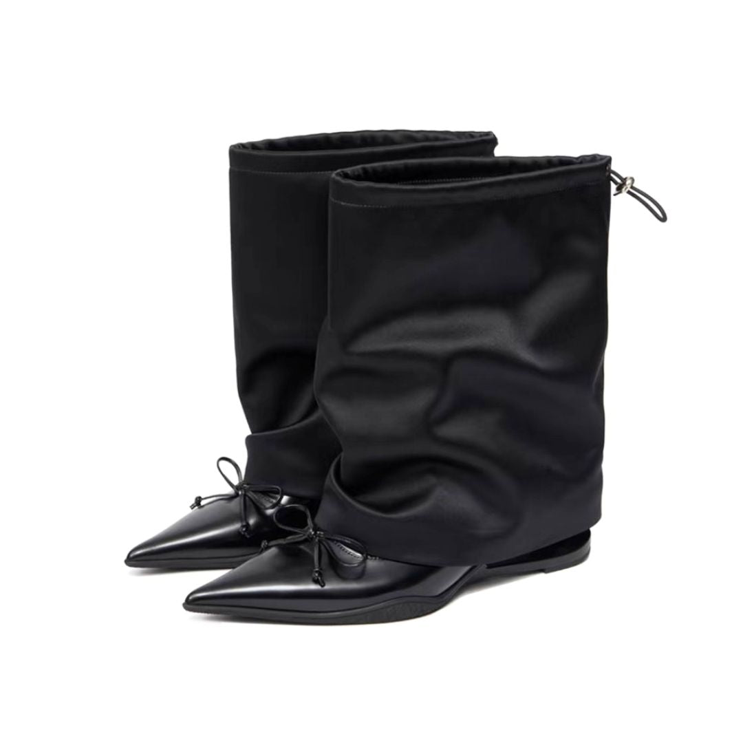 Women's Boots Gaiter Shaft Pointed Toe Sculpted Heel