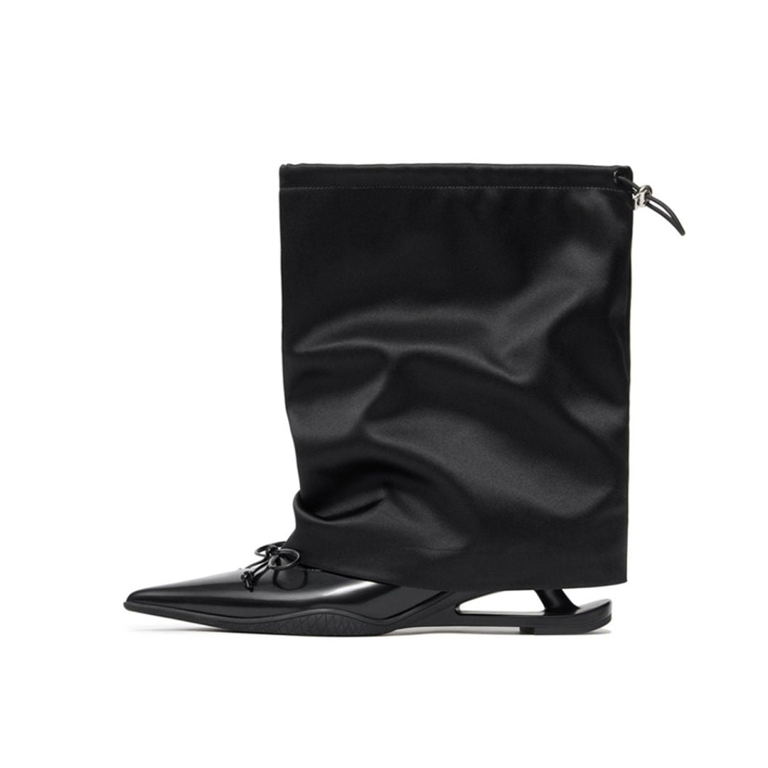 Women's Boots Gaiter Shaft Pointed Toe Sculpted Heel