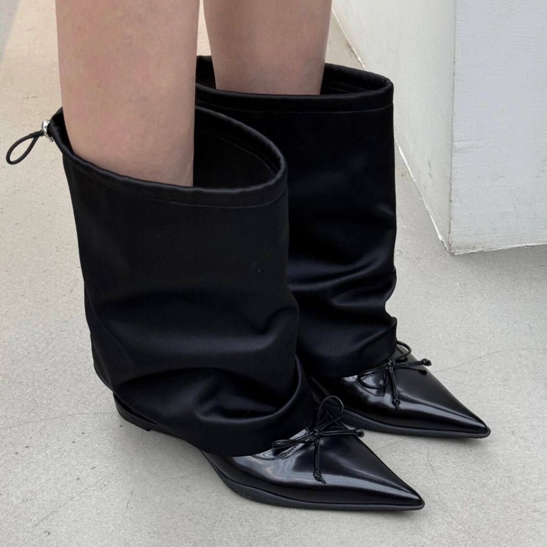 Women's Boots Gaiter Shaft Pointed Toe Sculpted Heel