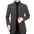 Men's Warm Coat with 3D Structured Fit and Pockets