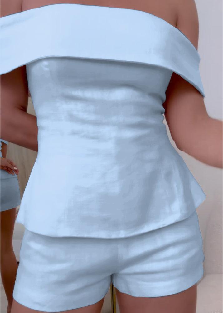 Women's Two-Piece Clothing Set with Cropped Top and Pants