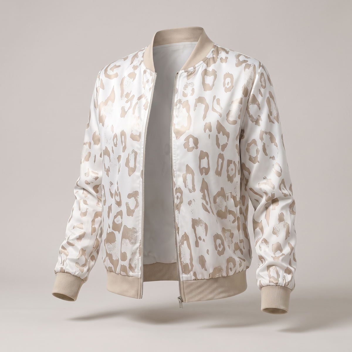 Unisex Jacket with Glitter Sleeve Detail