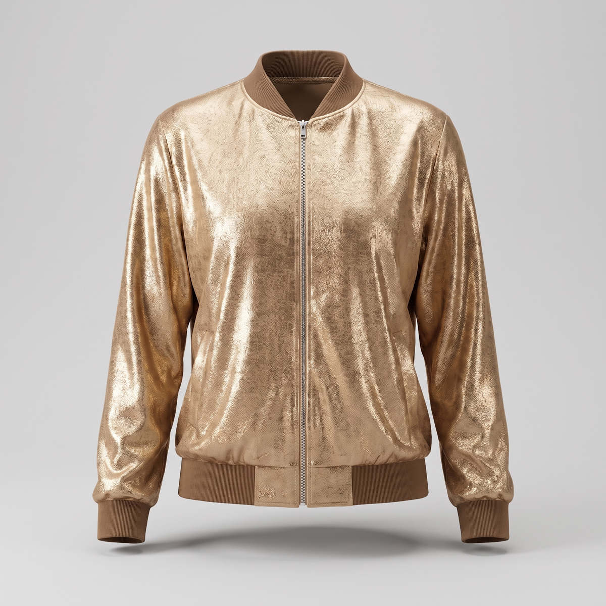 Unisex Jacket with Glitter Sleeve Detail