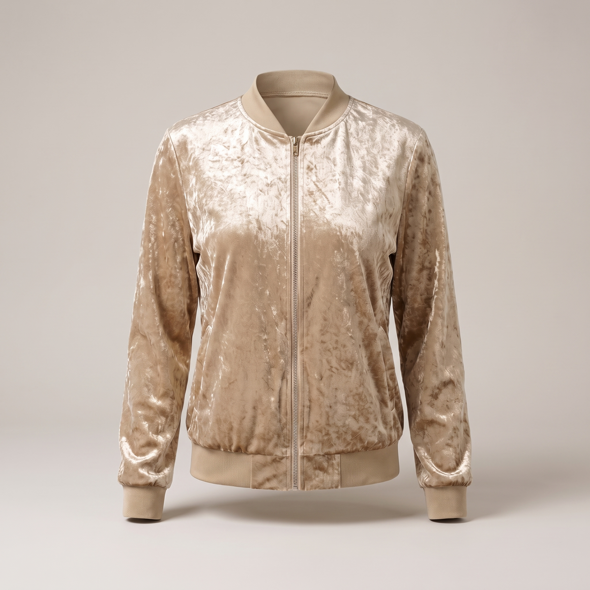 Unisex Jacket with Glitter Sleeve Detail