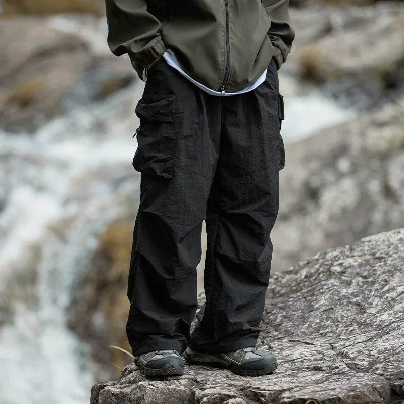 Unisex Waterproof Cargo Pants with Loose Fit