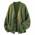 Unisex V-Neck Cardigan with Relaxed Fit