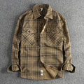 Unisex Plaid Woven Cotton Shirt