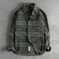 Unisex Casual Shirt in Textured Woven Cotton
