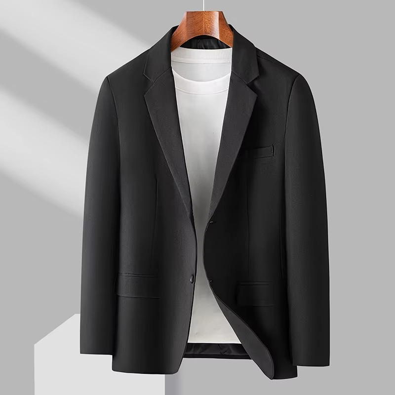 Unisex Blazer with Slim Fit and Single-Breasted Front