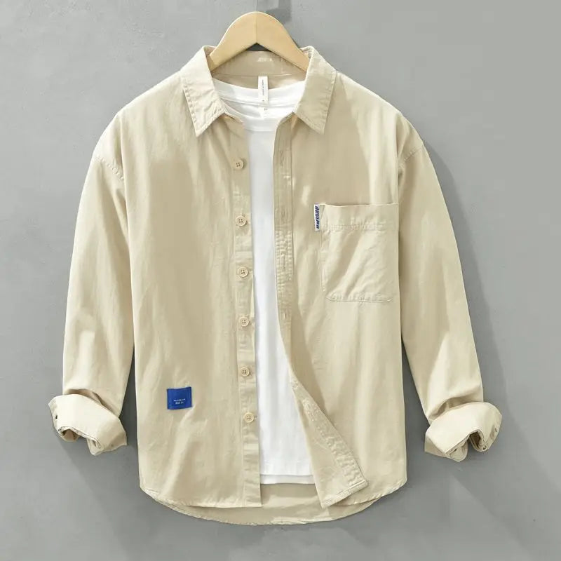 Unisex Long-Sleeve Shirt with Loose Fit
