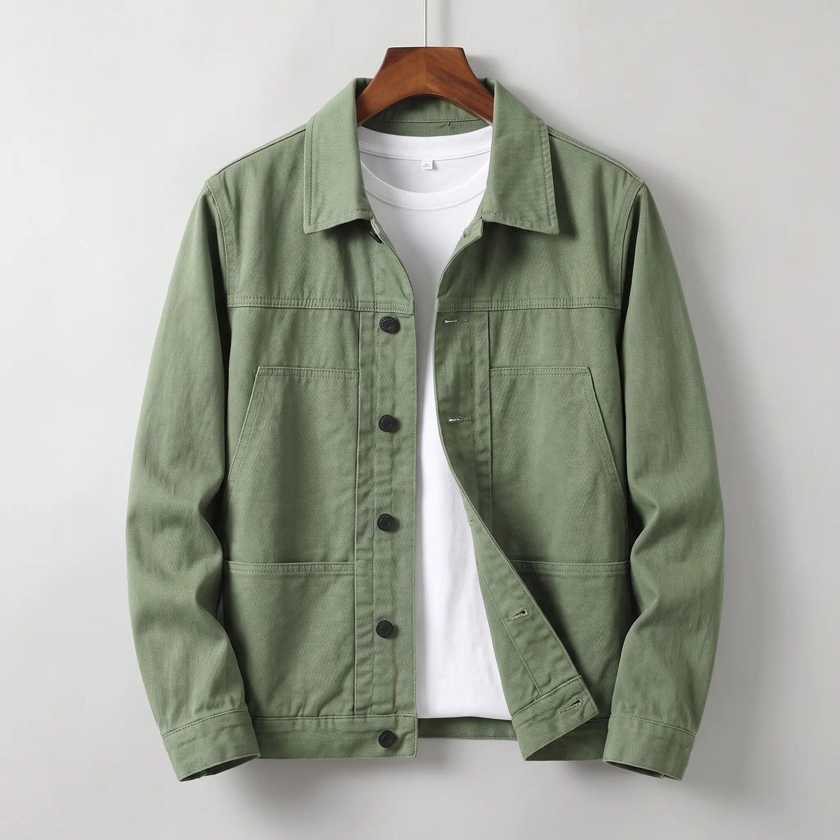 Men's Washed Cotton Twill Chore Jacket