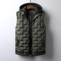 Unisex Quilted Vest with Detachable Hood