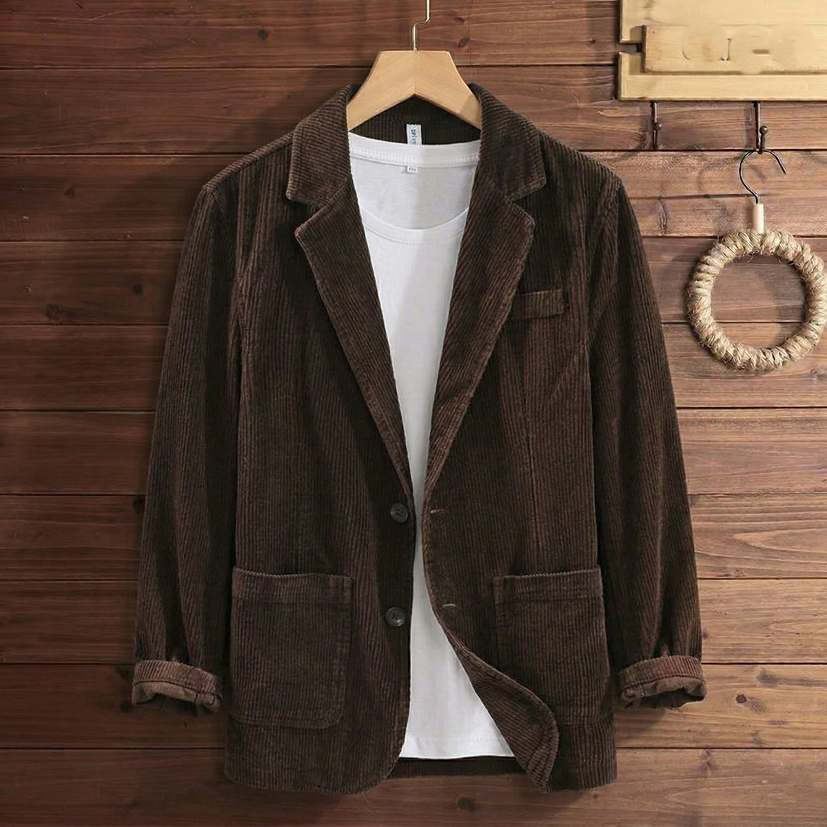 Unisex Blazer in Soft Cotton Corduroy