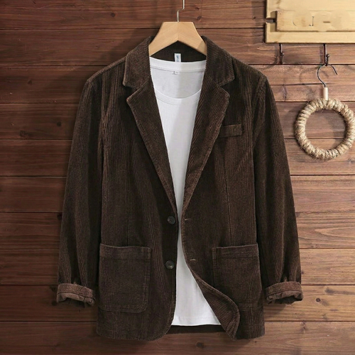 Unisex Blazer in Soft Cotton Corduroy