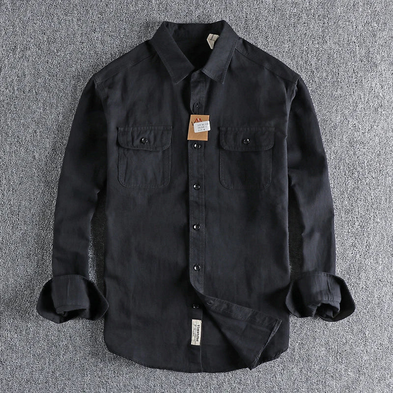 Unisex Shirt with Long Sleeves and 100% Cotton