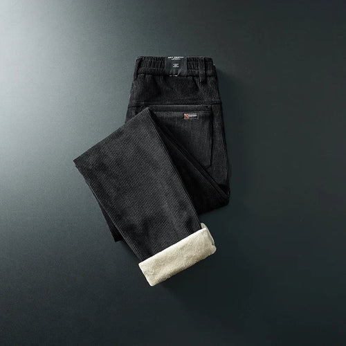 Unisex Fleece-Lined Corduroy Trousers