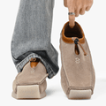 Men's Loafers with Square Toe and Drawstring Closure