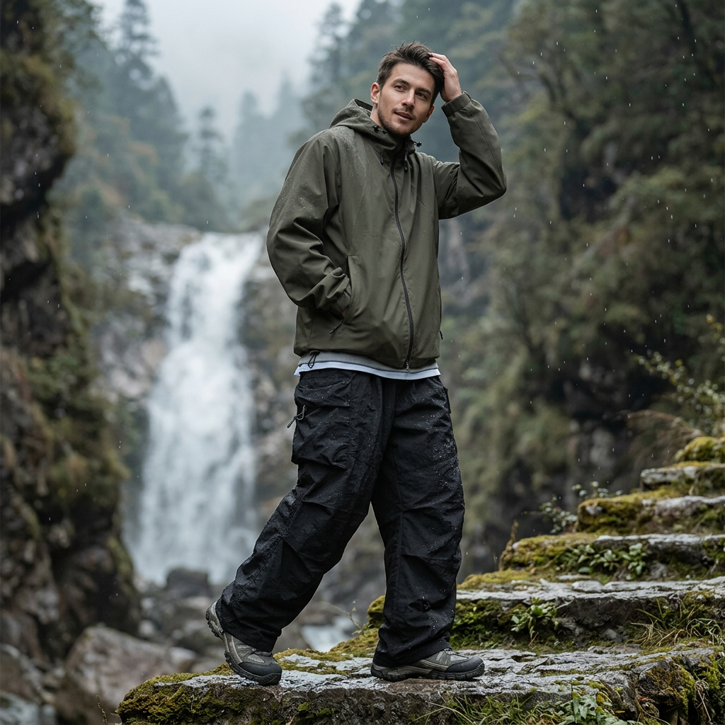 Unisex Waterproof Cargo Pants with Loose Fit