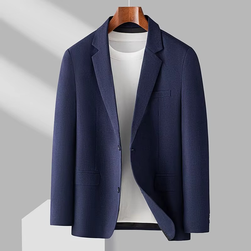 Unisex Blazer with Slim Fit and Single-Breasted Front