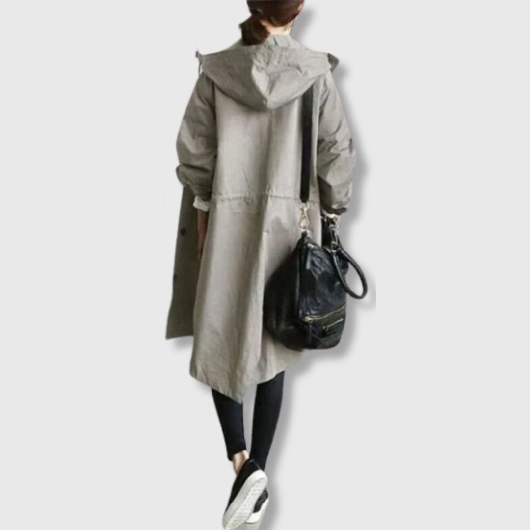 Unisex Classic Trench Coat with Knee-Length Cut