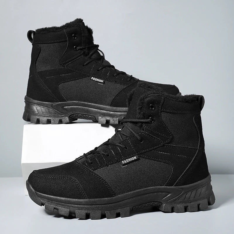 Unisex Suede Hiking Boots with Non-Slip Outsole