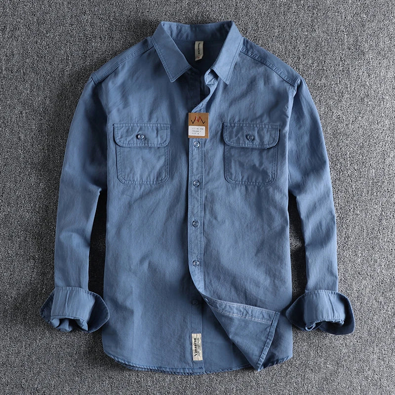 Unisex Shirt with Long Sleeves and 100% Cotton