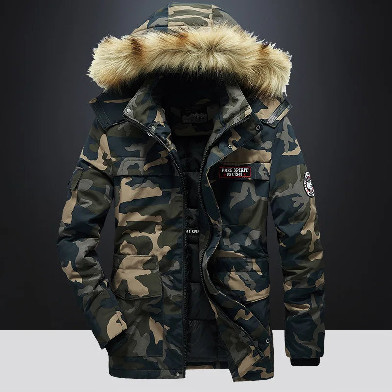 Unisex Arctic Parka with Faux-Fur Hood