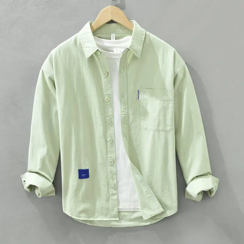 Unisex Long-Sleeve Shirt with Loose Fit