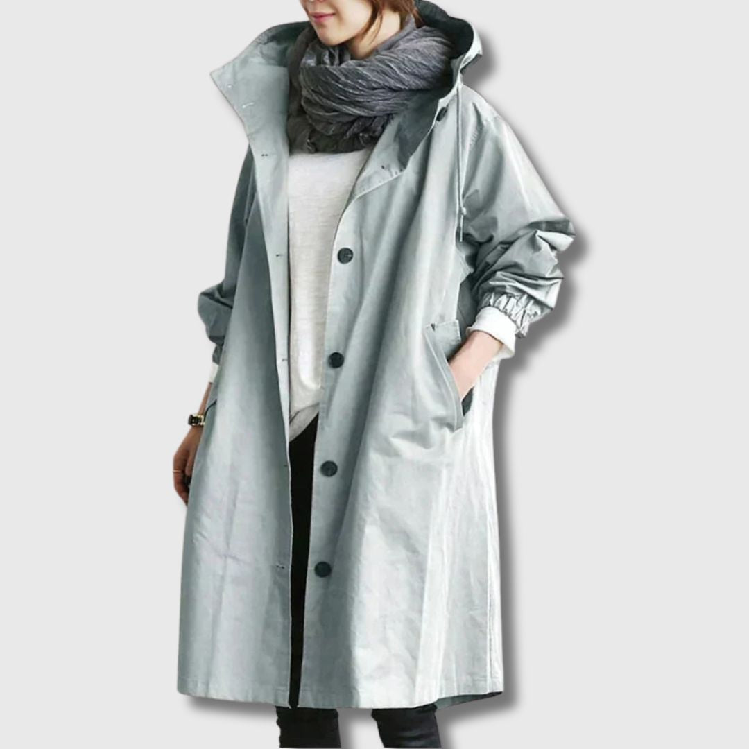 Unisex Classic Trench Coat with Knee-Length Cut