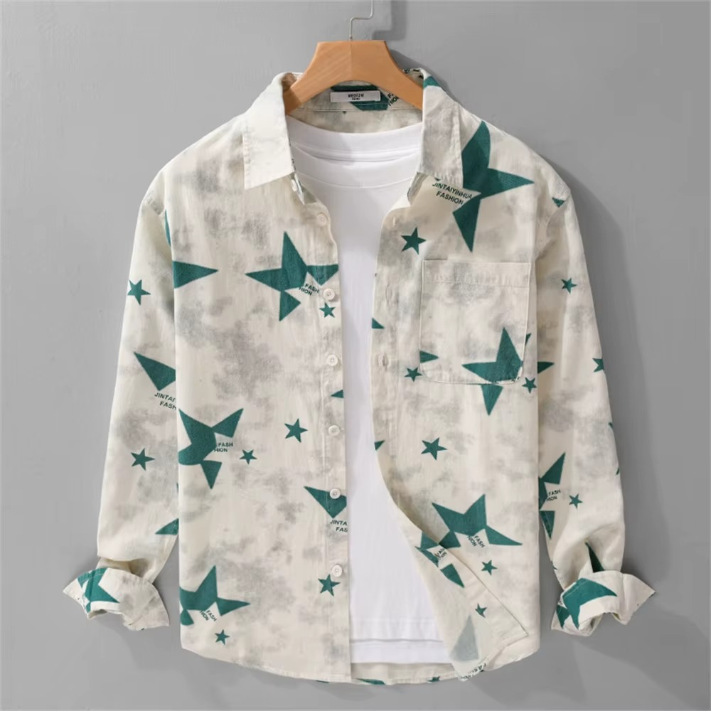 Unisex Cotton Shirt with Art Print