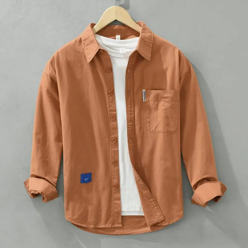 Unisex Long-Sleeve Shirt with Loose Fit