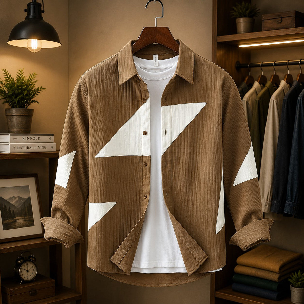 Unisex Shirt with Contrast Panels