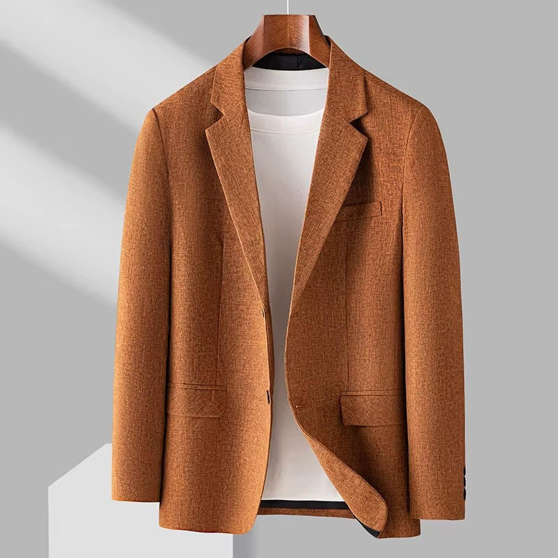 Unisex Blazer with Slim Fit and Single-Breasted Front