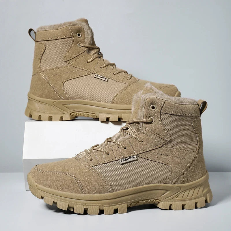 Unisex Suede Hiking Boots with Non-Slip Outsole