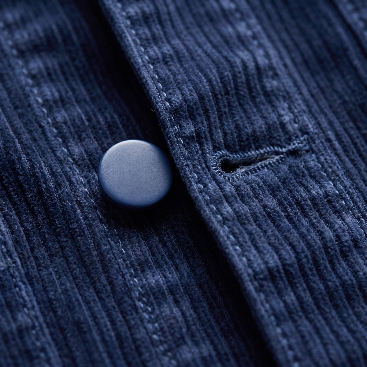 Unisex Overshirt Jacket in Cotton Corduroy with Button Front