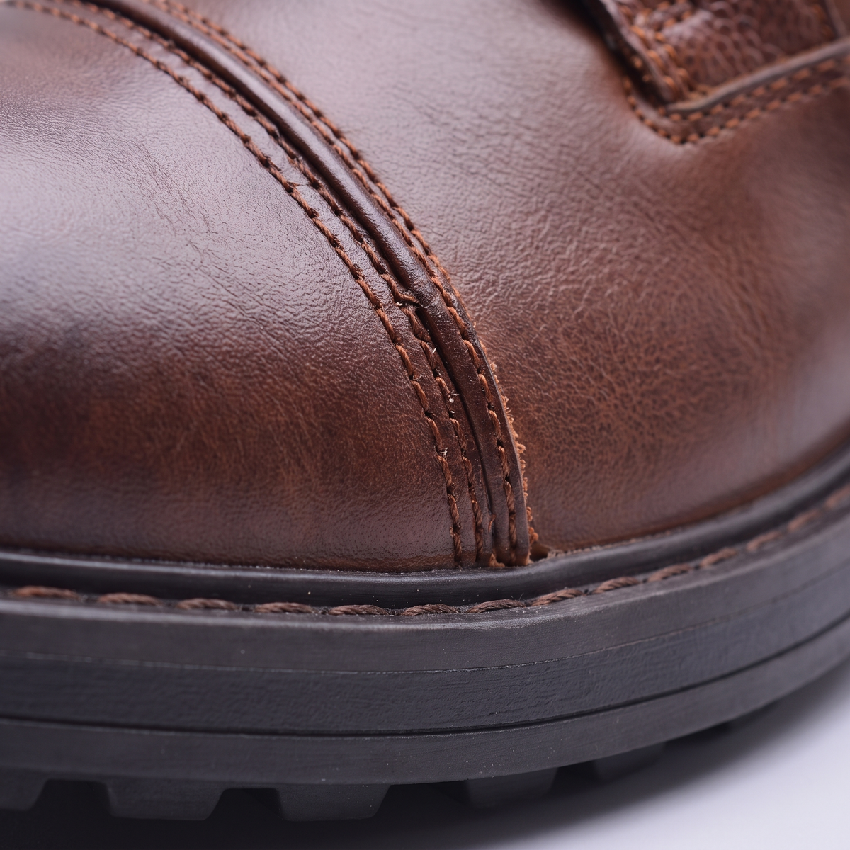 Unisex Boots with Leather Upper and Lace-Up Front