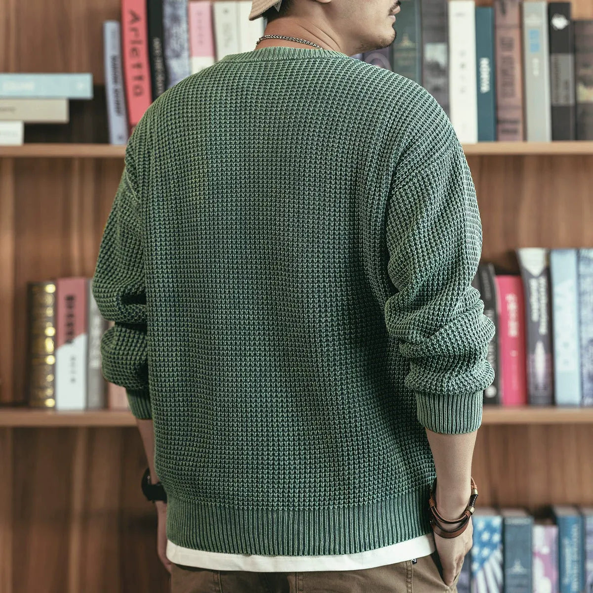Unisex Waffle Knit Sweater