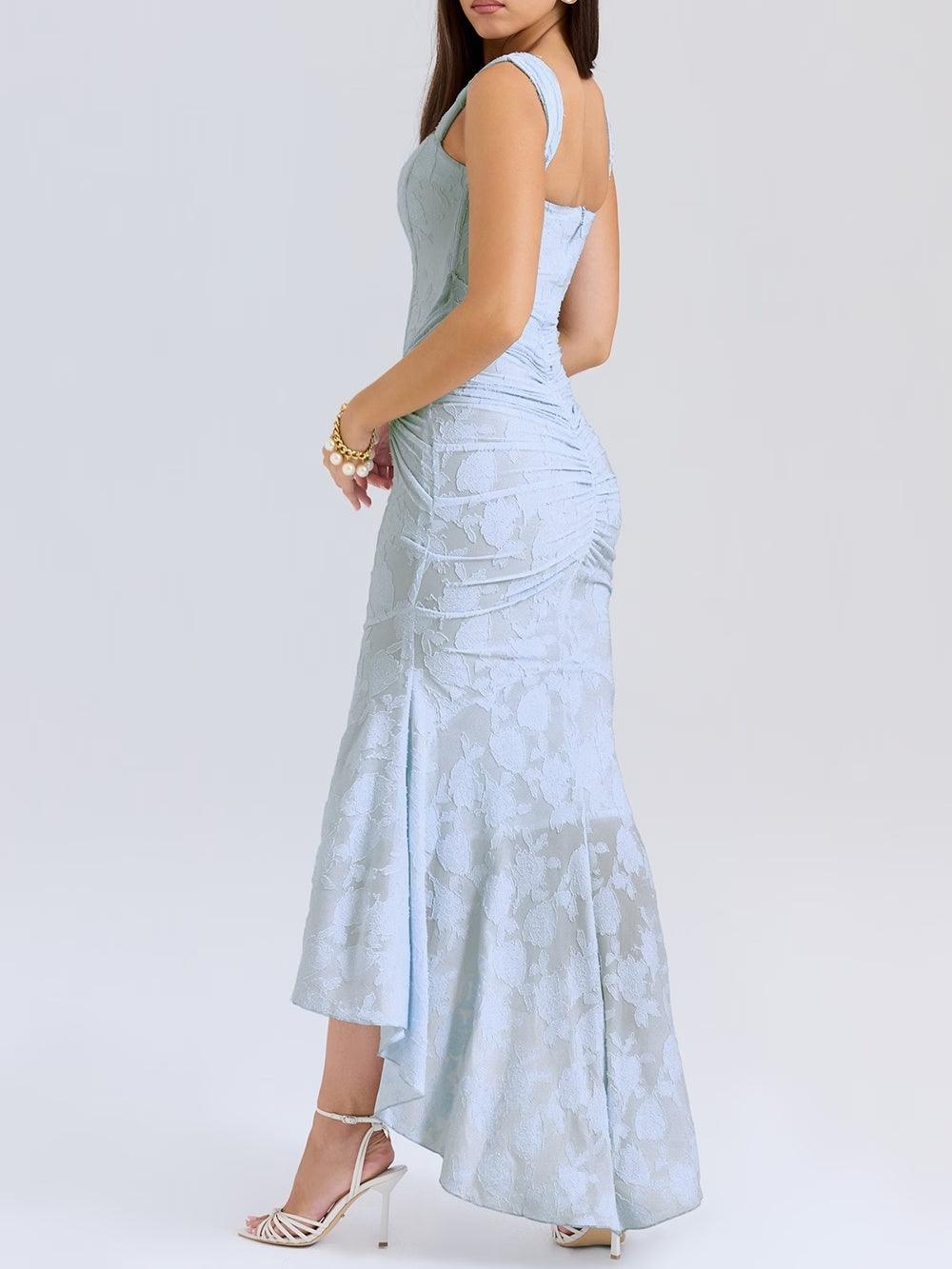 Women's Maxi Dress with Romantic Floral Print
