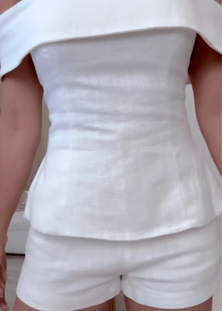 Women's Two-Piece Clothing Set with Cropped Top and Pants