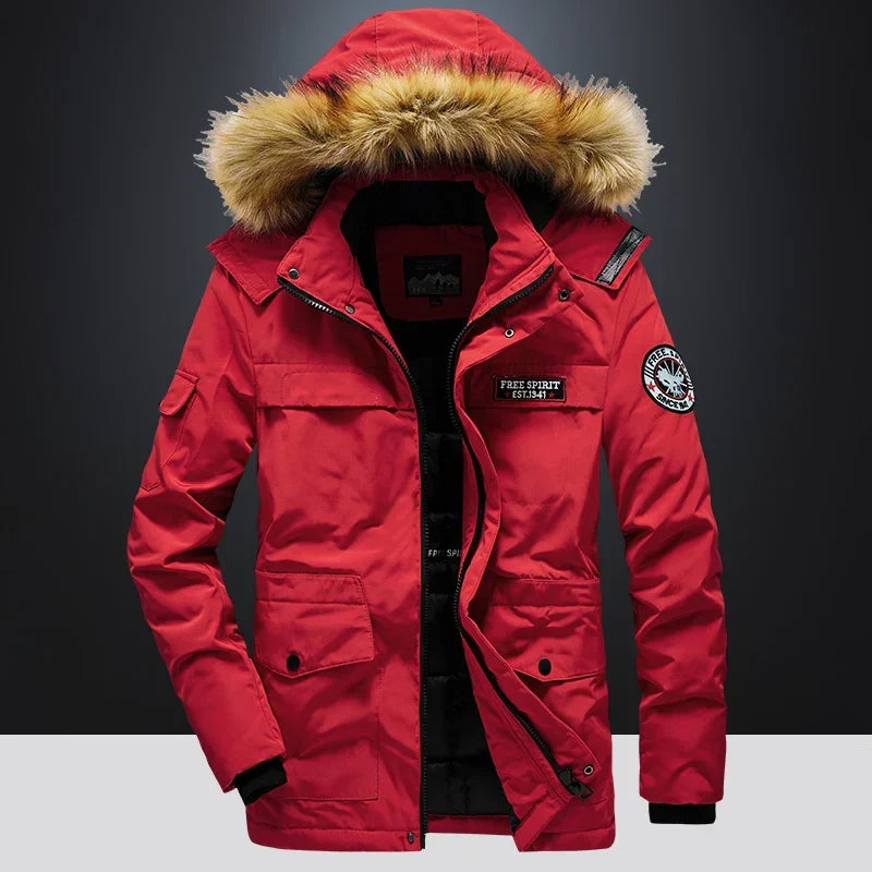 Unisex Arctic Parka with Faux-Fur Hood