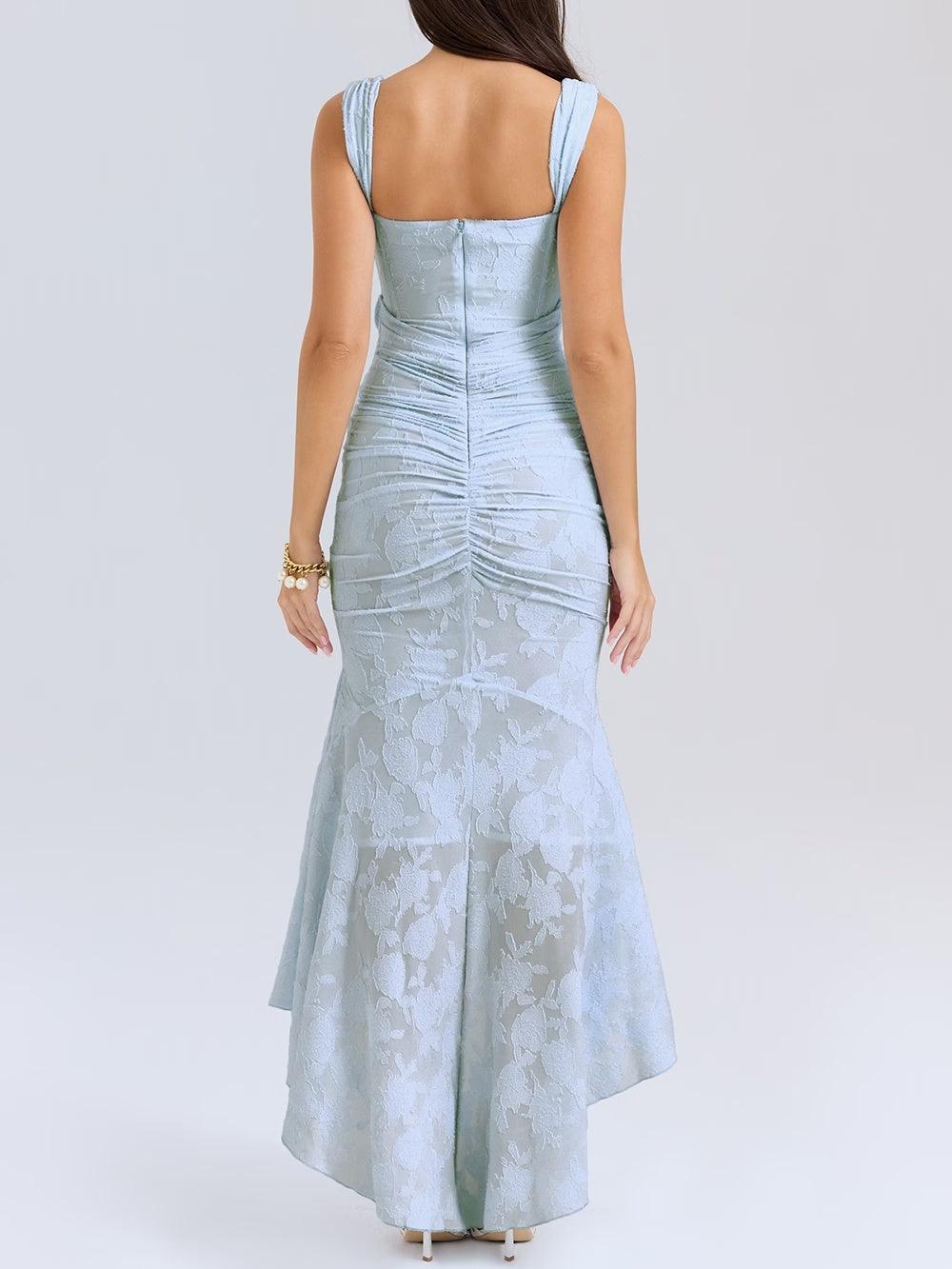 Women's Maxi Dress with Romantic Floral Print