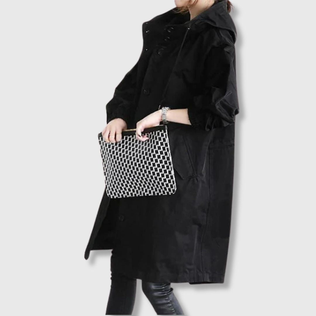 Unisex Classic Trench Coat with Knee-Length Cut