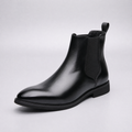 Unisex Chelsea Boots with Elasticated Sides and Low Block Heel