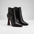 Unisex Boots with Strap Details and Block Heel