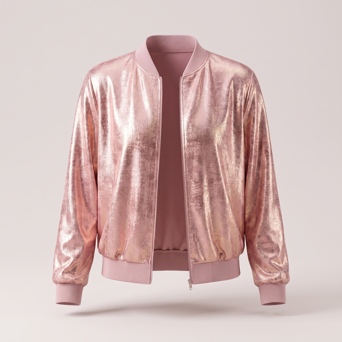 Unisex Jacket with Glitter Sleeve Detail