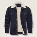 Unisex Jacket in Cotton Corduroy with Button Front