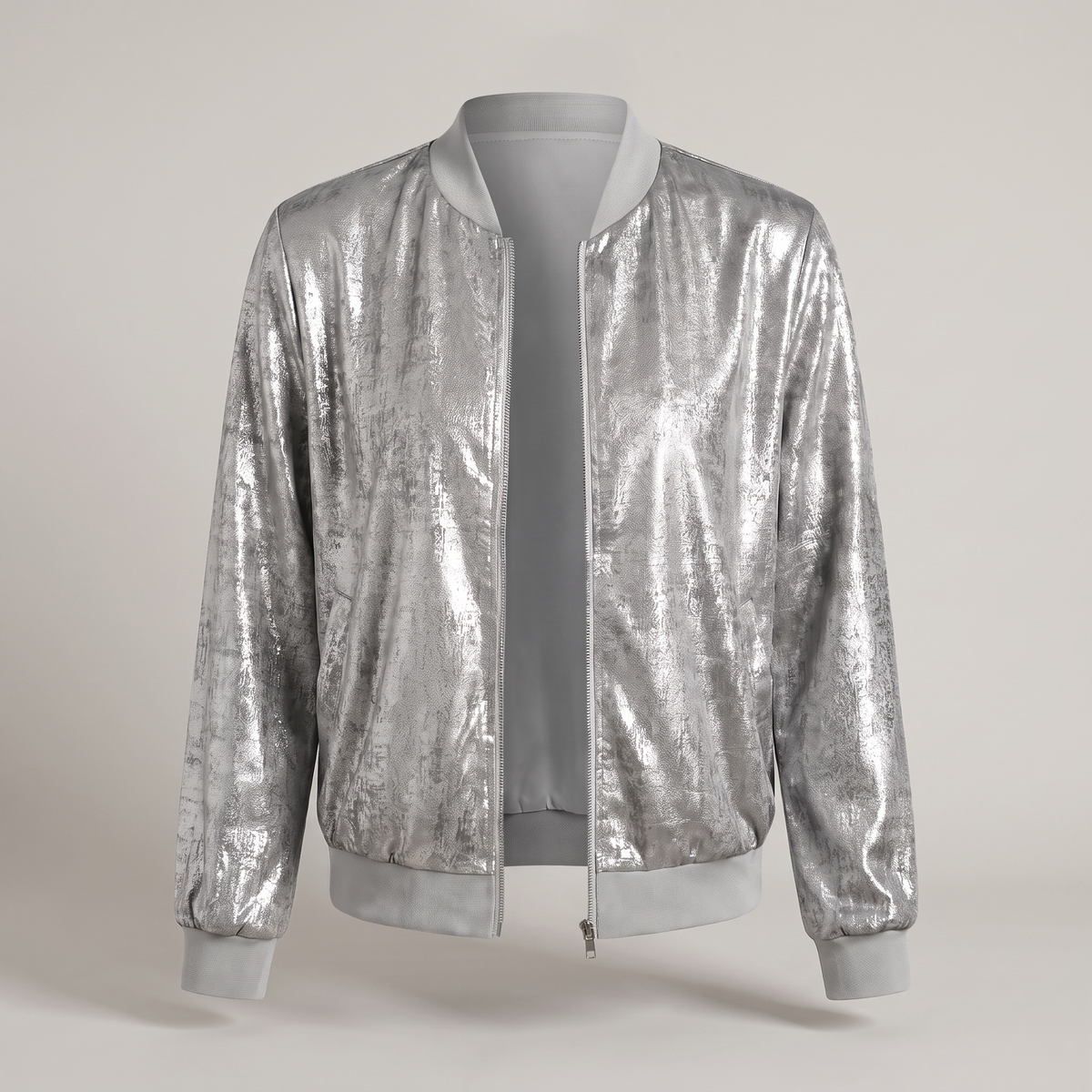 Unisex Jacket with Glitter Sleeve Detail